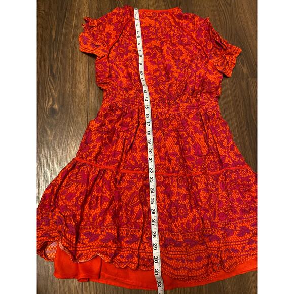 EUC Whistles Henna Print Flippy Dress sz: 4 - Picture 6 of 12